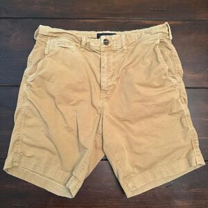 American Eagle Outfitters Men's Tan and Brown Shorts - Size 30